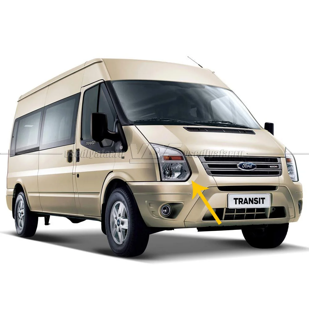 Стекло для фары Ford Transit (2006-2014) Левое Тип 2