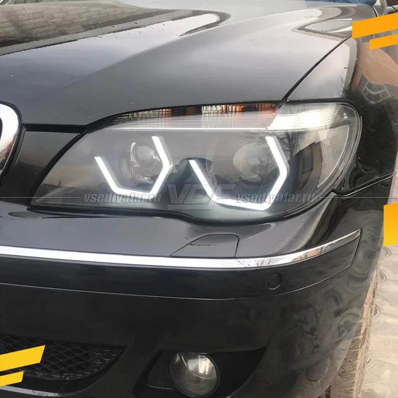 Светодиодные Ангельские глазки BMW 7 Е65 2005-2008 "G-Style" Цвет: Белый 