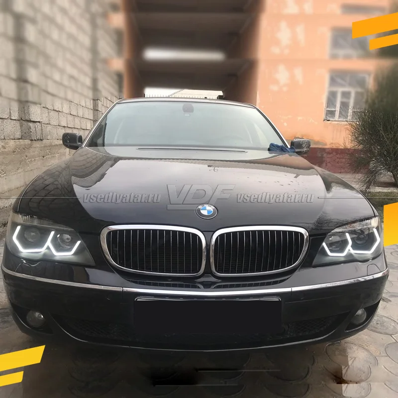 Светодиодные Ангельские глазки BMW 7 Е65 2005-2008 "G-Style" Цвет: Белый 