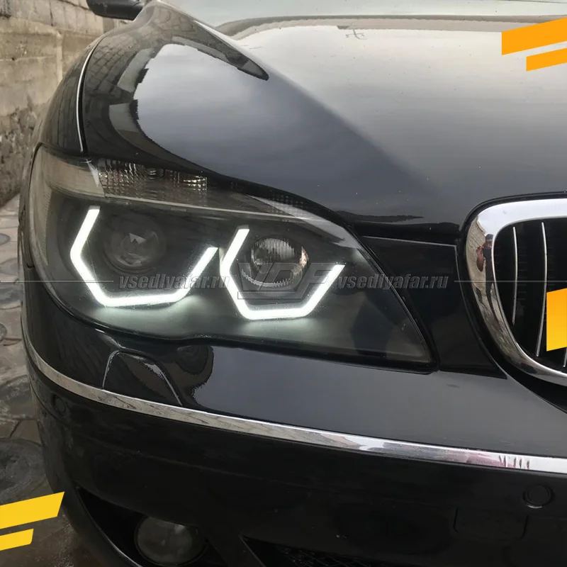 Светодиодные Ангельские глазки BMW 7 Е65 2005-2008 "G-Style" Цвет: Белый 