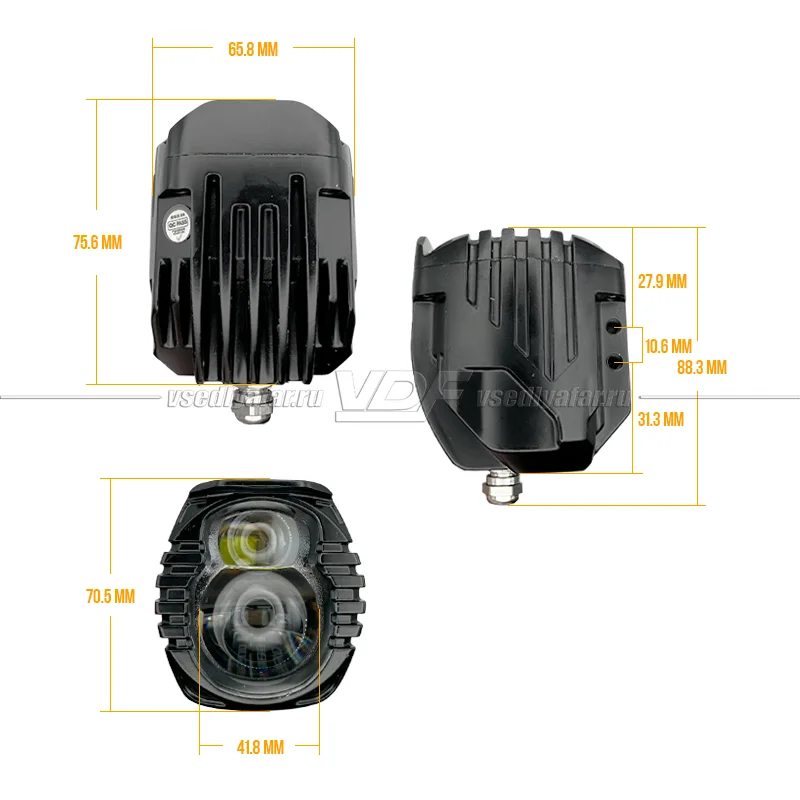 Бисветодиодные линзы в противотуманные фары Aozoom Y25-01 5500К