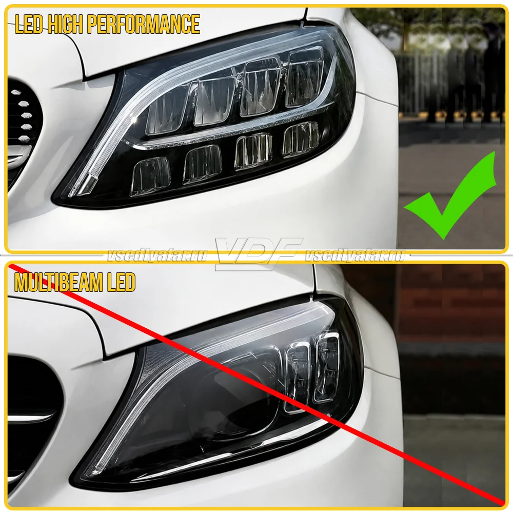 Комплект плат маркера Mercedes C 205 2018-2023 Цвет: Белый