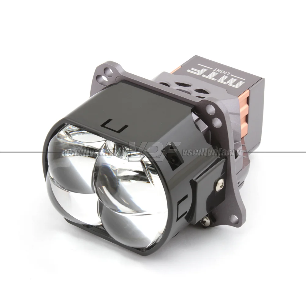 Светодиодные линзы MTF Light QUADRIX 3" 6000K Bi-Led скос 4 линзы (комплект 2 шт) HDS4L