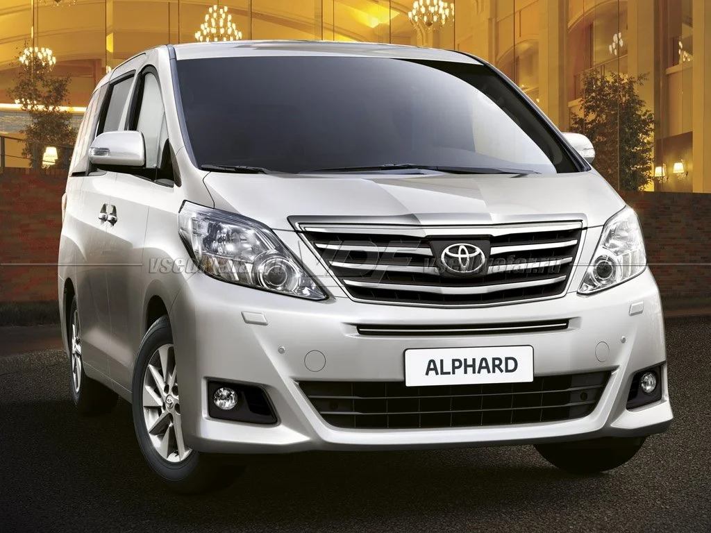 Стекло для фары Toyota Alphard (2008-2015) Левое