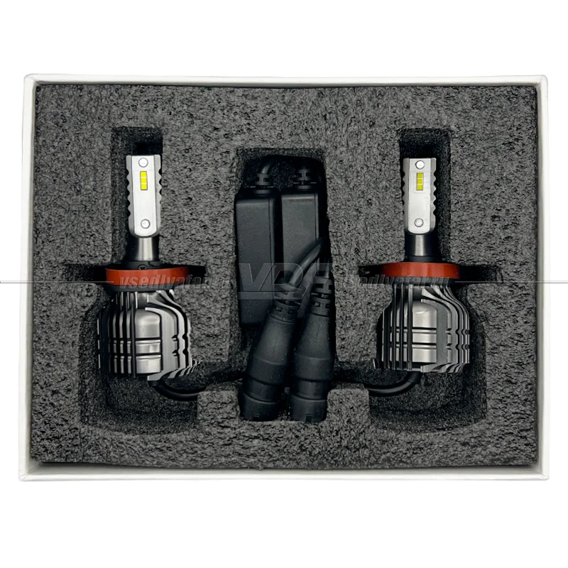 Светодиодные лампы Н11 F5 4500LM, 6000K (комплект, 2 шт.)