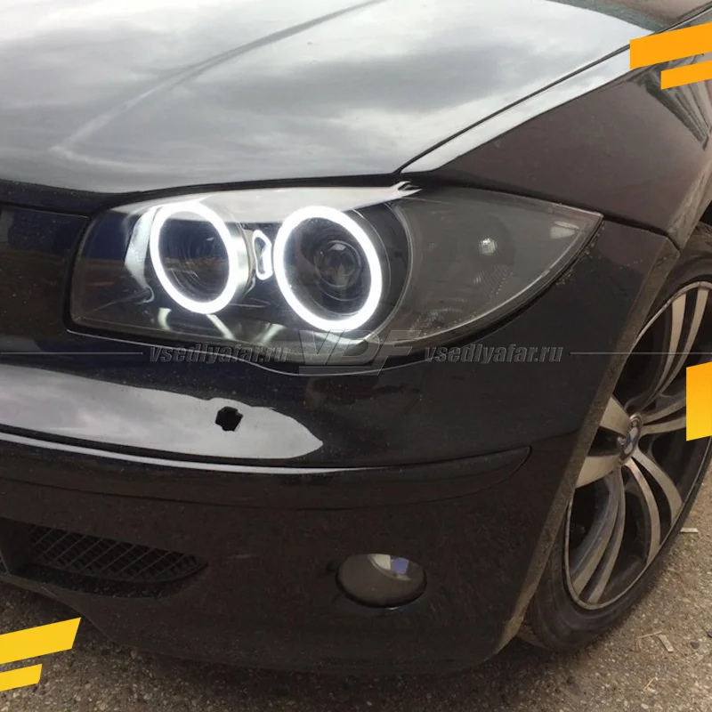 Светодиодные Ангельские глазки BMW 1 E81/88 2004-2012 Ксенон Цвет: Белый