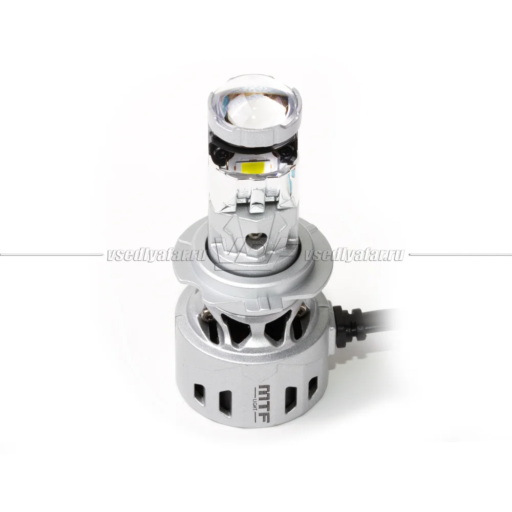 Светодиодные линзы MTF LIGHT MINILENS H7, 12/24V, 55W, 6000K (комплект 2 шт) MLH7K5