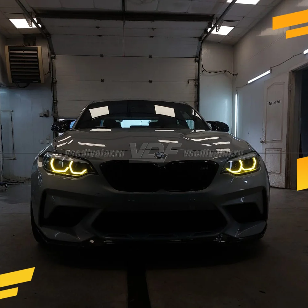 Комплект плат маркера BMW 2 F22-F87 2014-2017 Лимонный