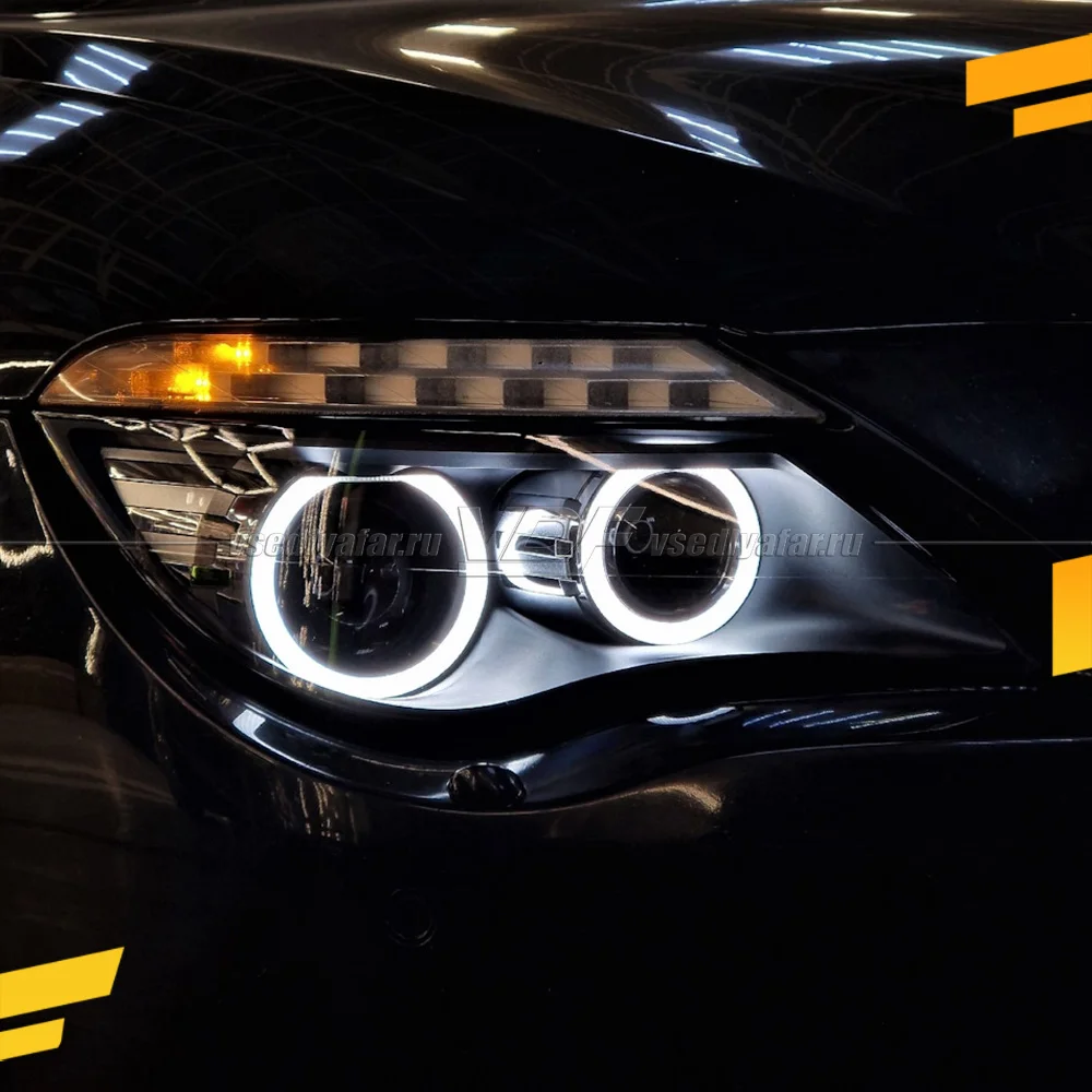 Светодиодные Ангельские глазки BMW 6 E63 2007-2010 Цвет: Белый