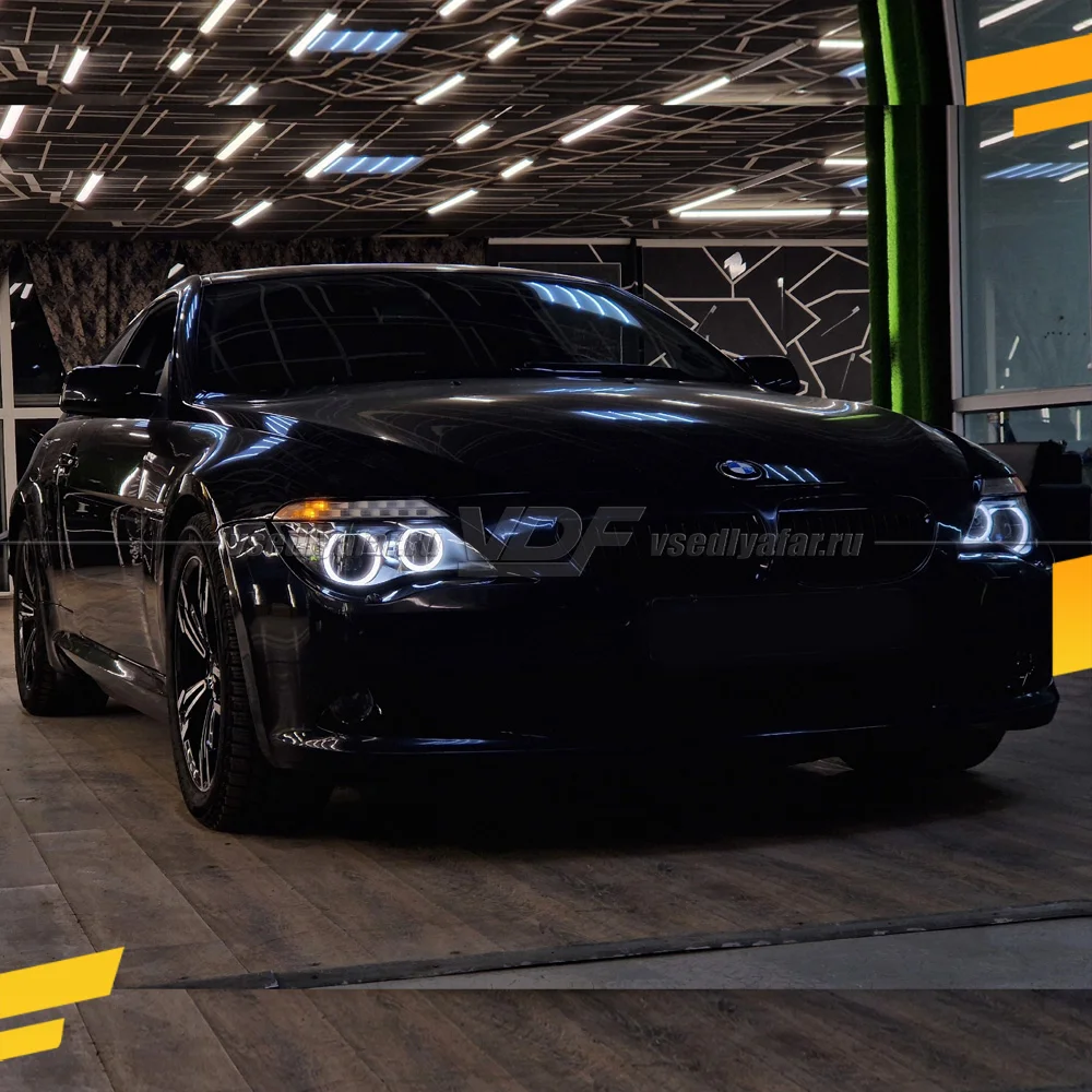 Светодиодные Ангельские глазки BMW 6 E63 2007-2010 Цвет: Белый