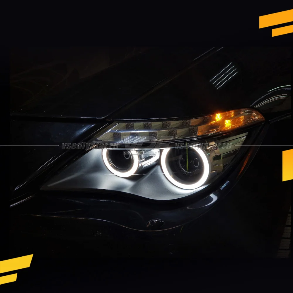 Светодиодные Ангельские глазки BMW 6 E63 2007-2010 Цвет: Белый