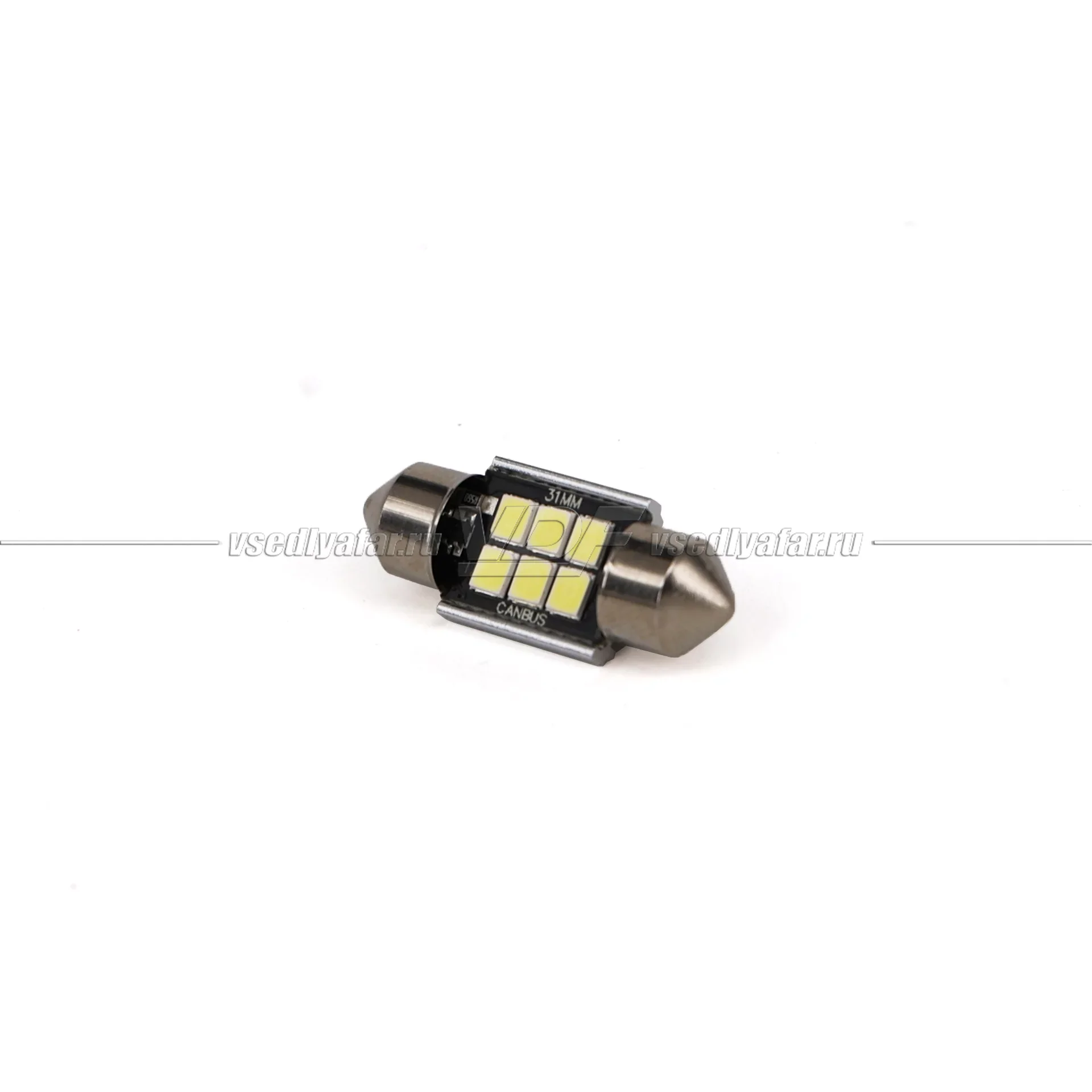 Светодиодная лампа SJ-6SMD C5W 31мм с Обманкой