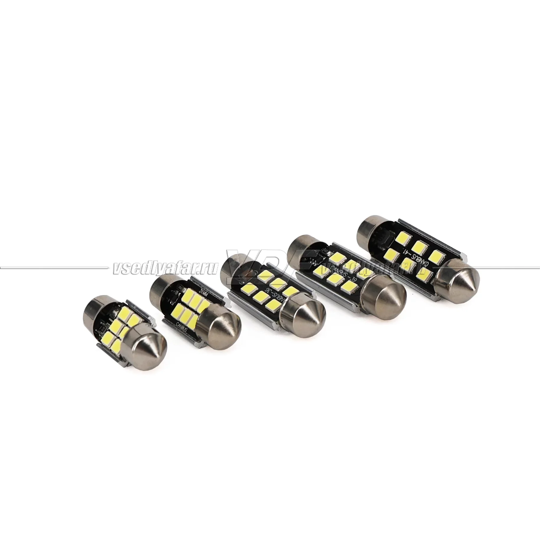 Светодиодная лампа SJ-6SMD C5W 31мм с Обманкой