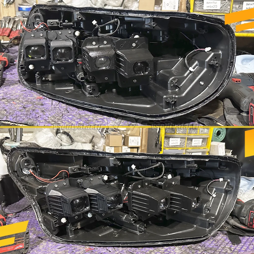 3D Набор для установки линз в фары Exeed VX 2020-2026 LED