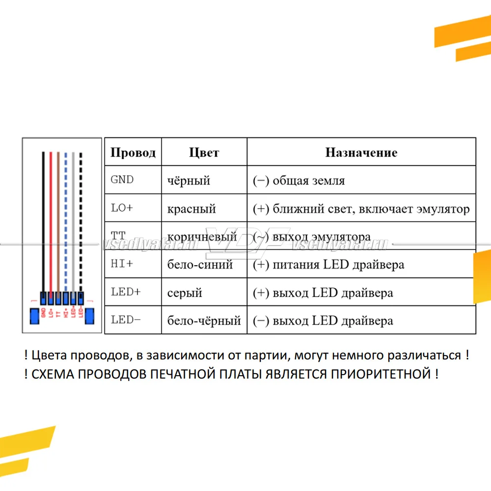 Эмулятор Tell-Tale + Понижающий LED-драйвер VDF-light (комплект 2 шт.)