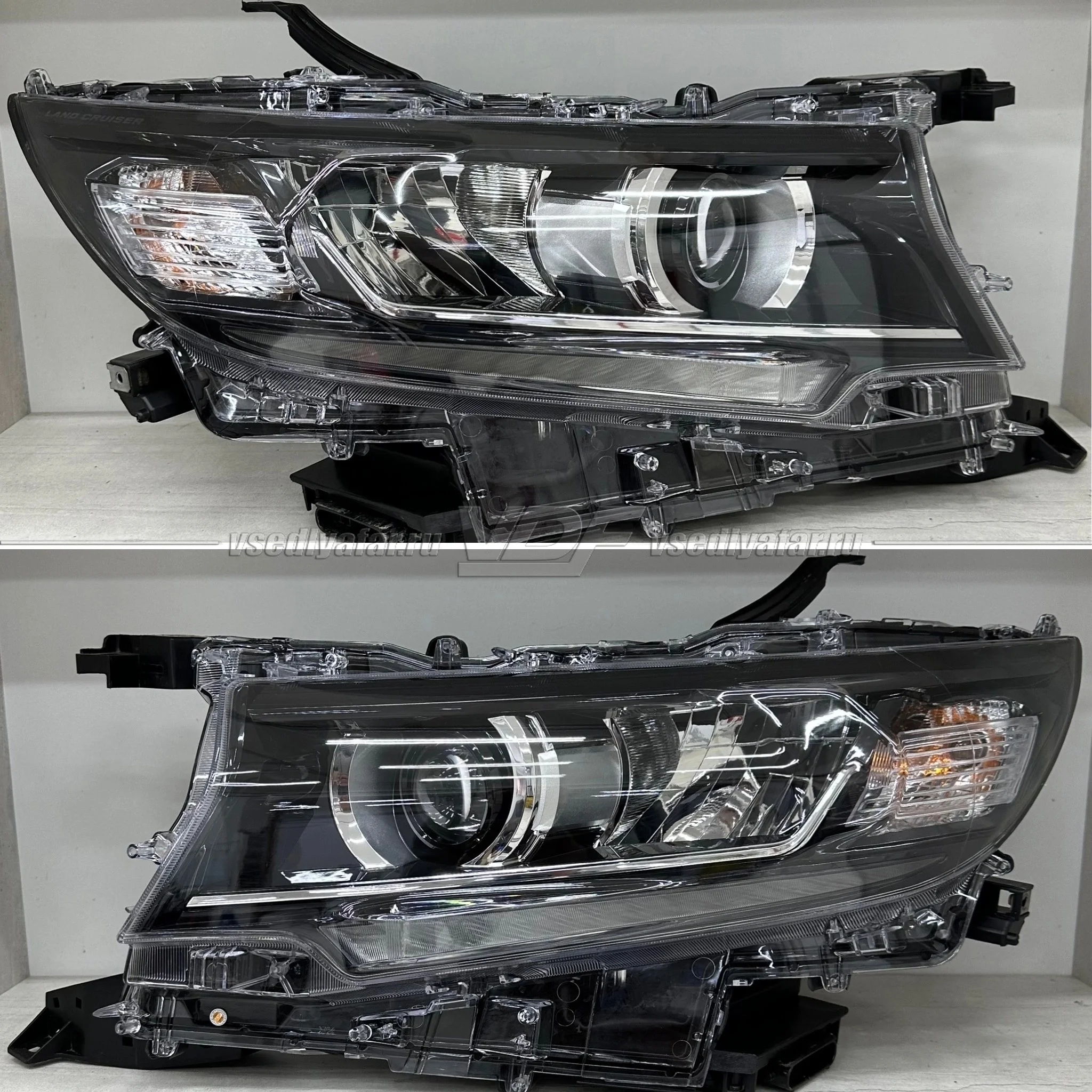 Стекло для фары Toyota Land Cruiser Prado 150 (2017-2021) Левое
