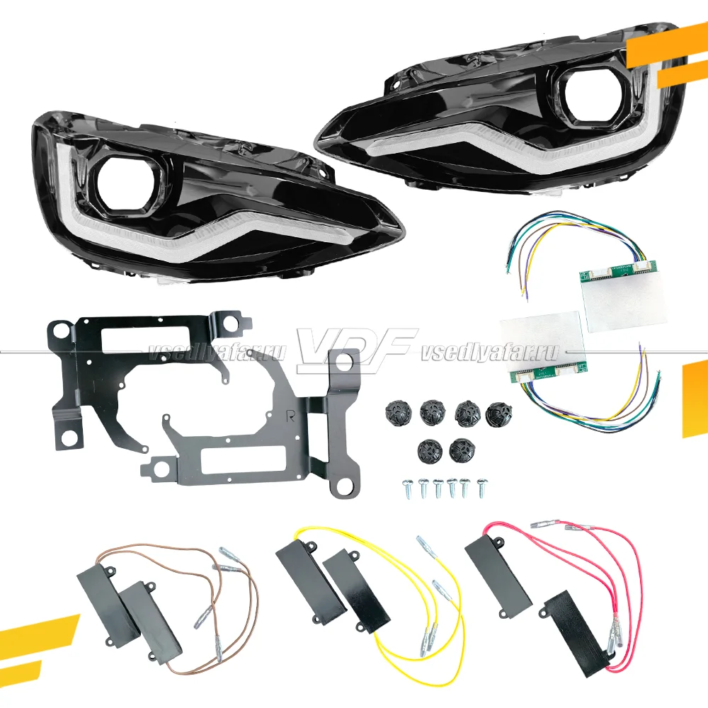 Комплект для установки линз в фары BMW 1 F20 2011-2015 Рефлектор с DRL