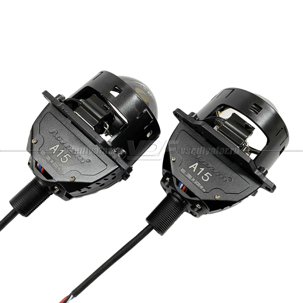 Светодиодные линзы Aozoom A15 24V 5500K Bi-Led (комплект 2 шт)