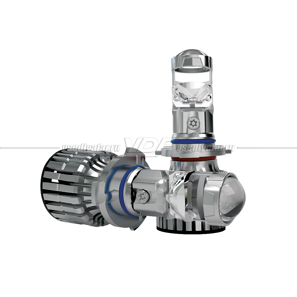 Светодиодные линзы MTF LIGHT MINILENS HB4(9006), 12/24V, 55W, 6000K (комплект 2 шт) MLB4K6