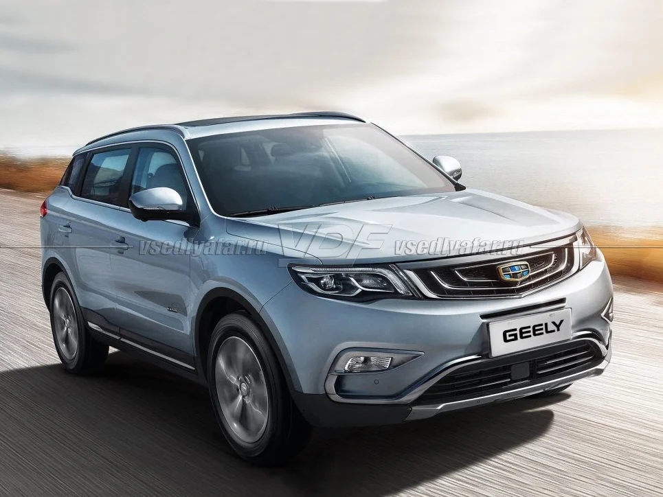 Стекло для фары Geely Atlas (2016-2022) Левое