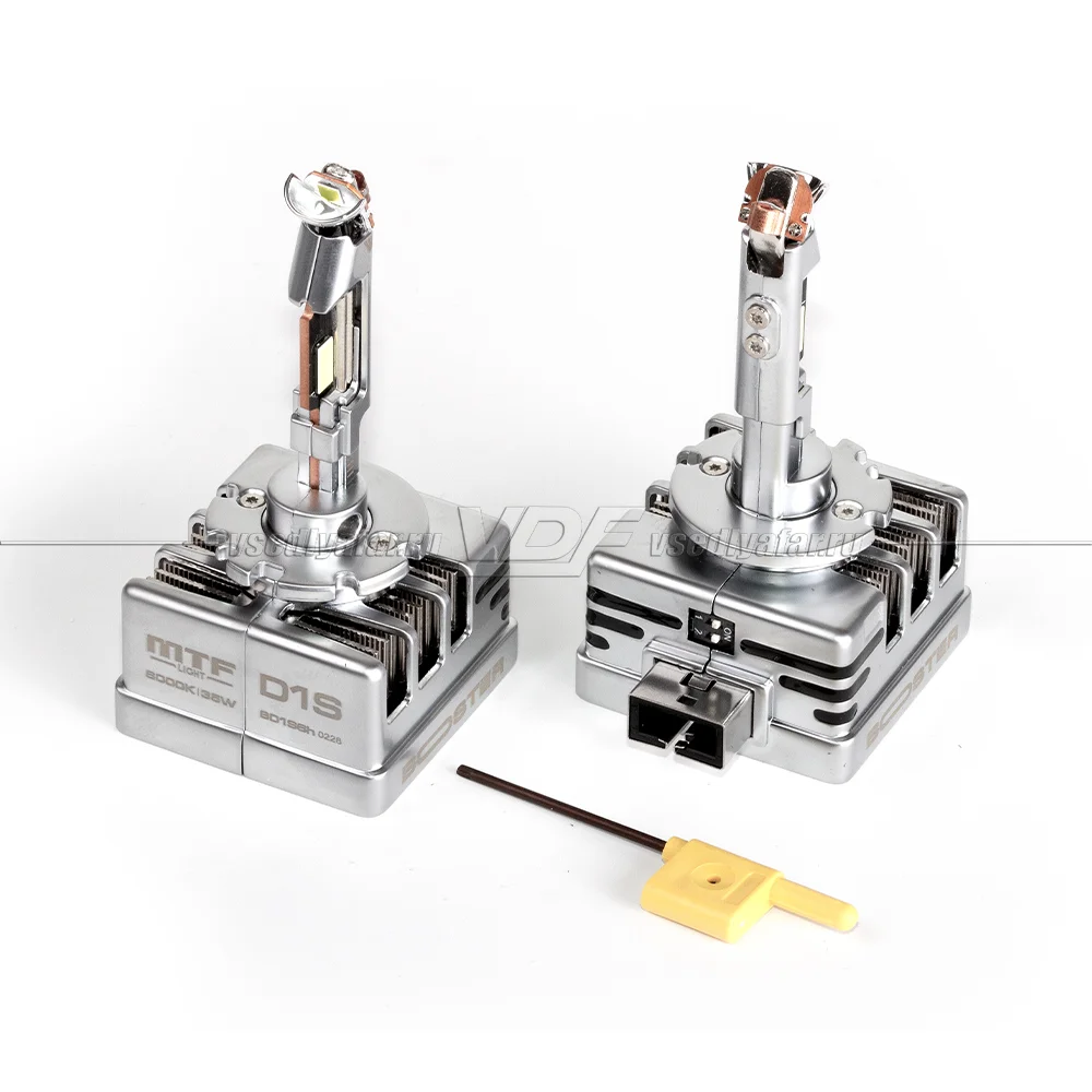 Светодиодные лампы MTF Light Booster H-Type D1S 6000K, 35W,  2шт, BD1S6h