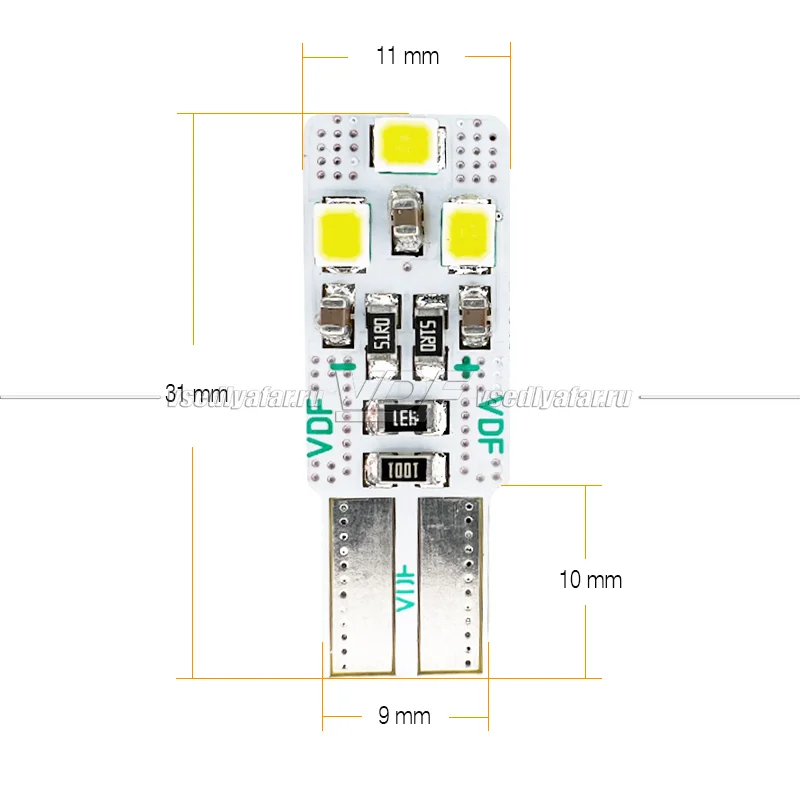 Светодиодные лампы VDF Light Foton с CANBUS W5W 5000K