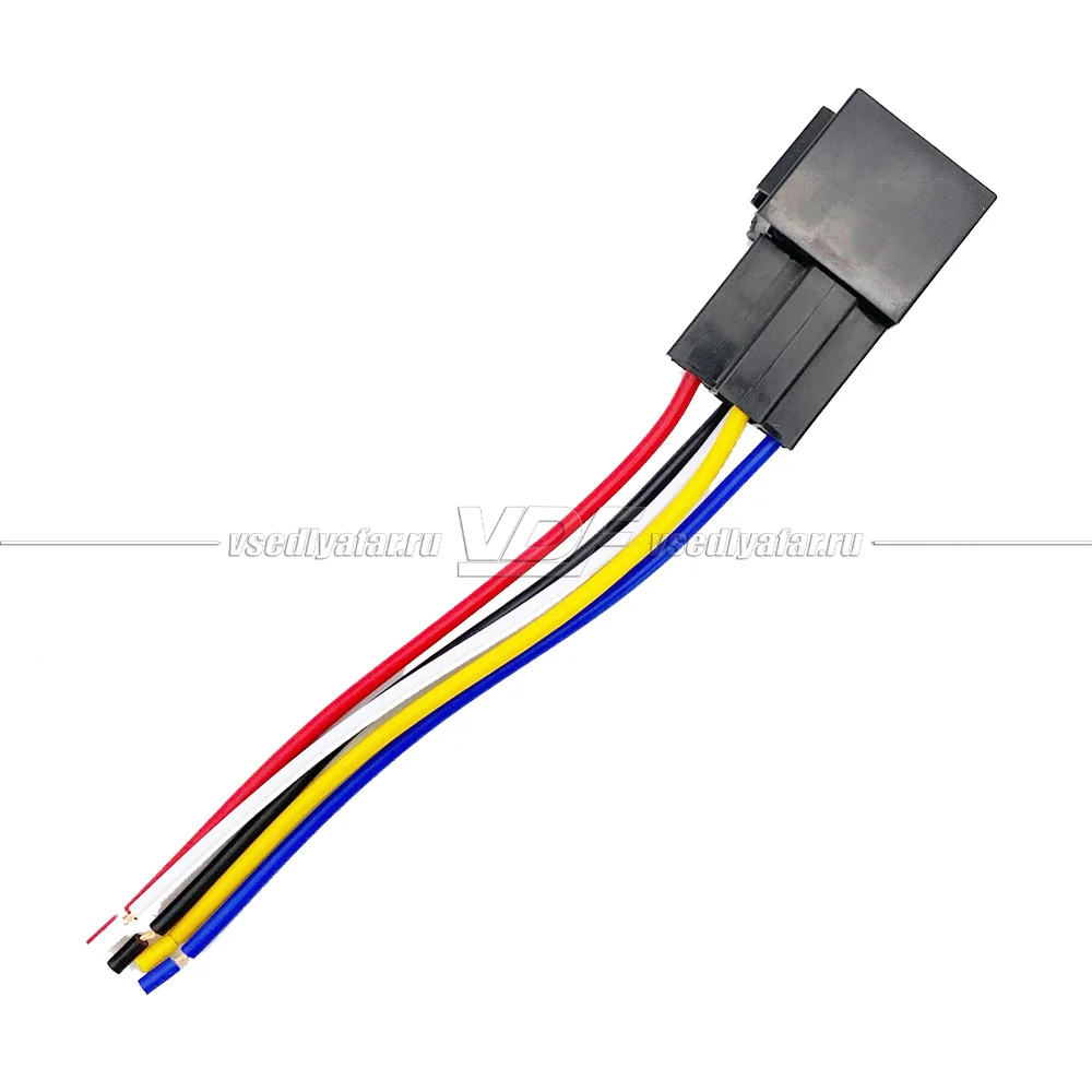 Реле 5-контактное 40A/12VDC в сборе с колодкой
