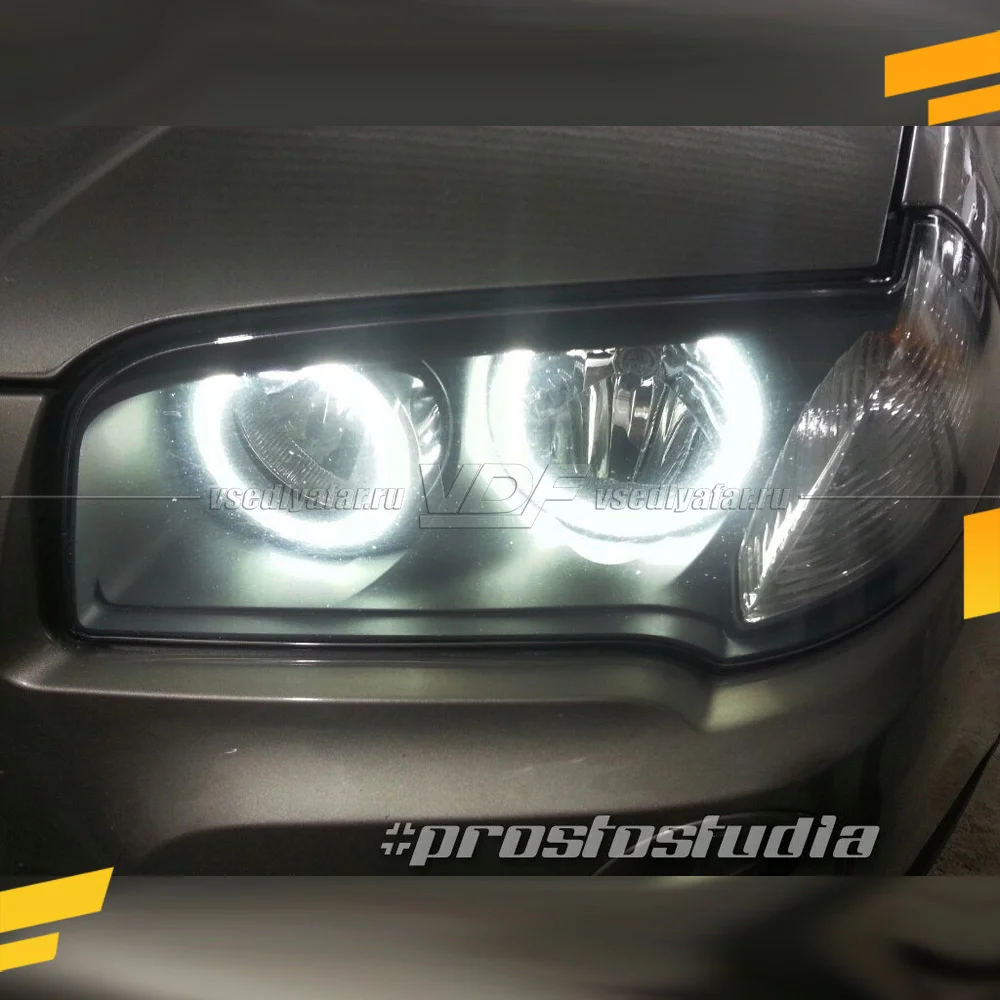 Светодиодные Ангельские глазки BMW X3 E83 2006-2010 Рефлектор Цвет: Белый