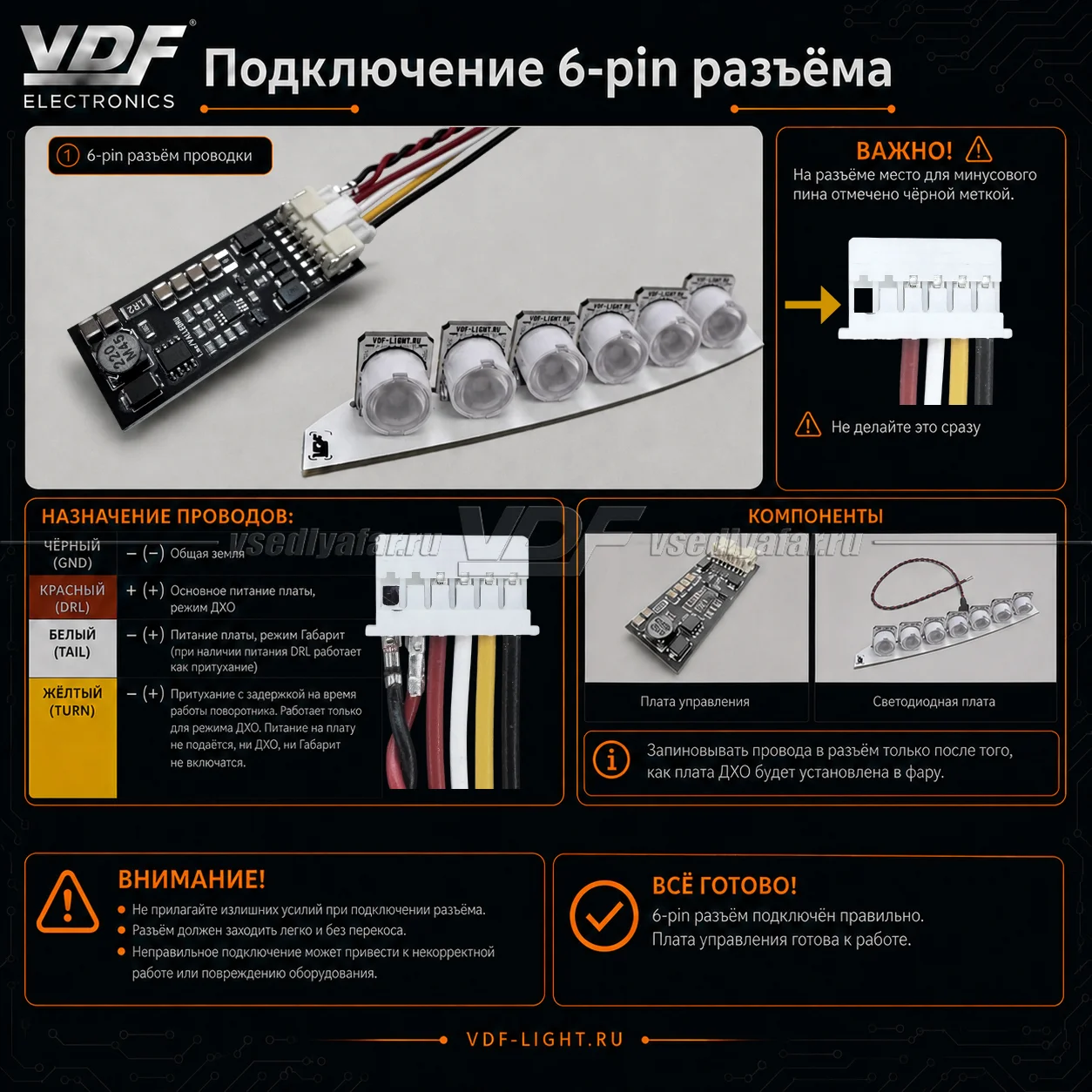 Система ДХО для Volvo XC70/S80 2006-2013 в секцию габарита
