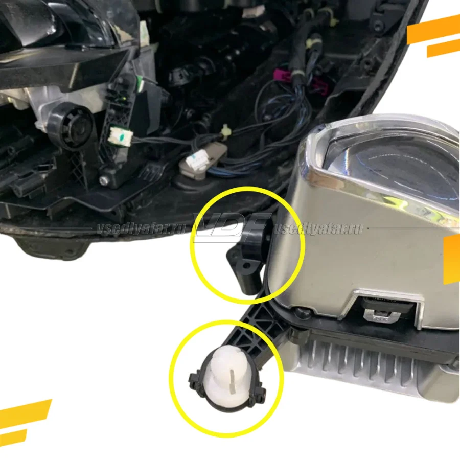 Рамки для замены линз в фарах Audi A4 2015-2020 LED Тип 2