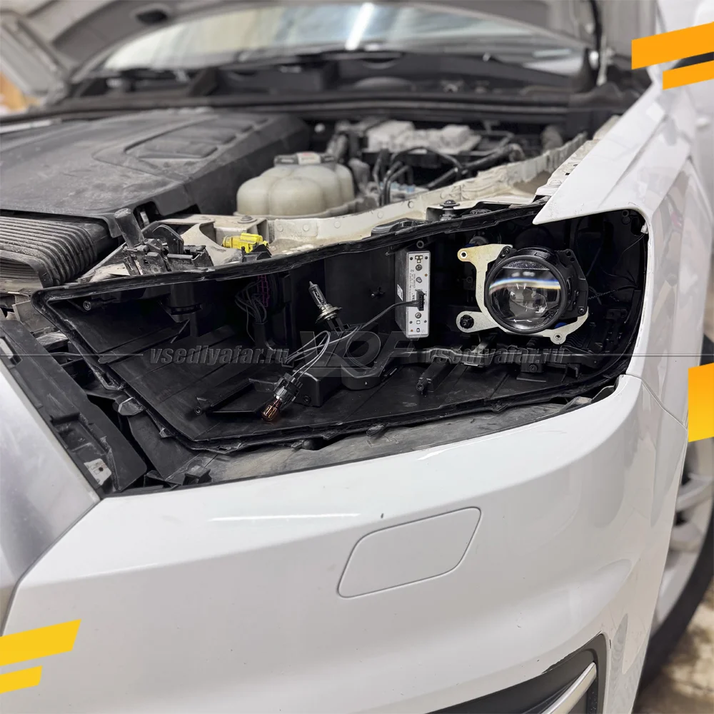 Рамки для замены линз в фарах Audi Q7 2015-2020 Xenon
