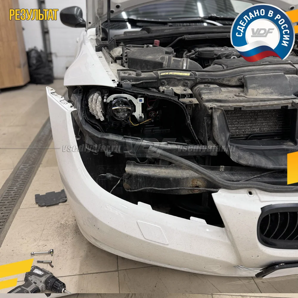 Рамки для замены линз в фарах BMW 3 E90 2008-2012 Без AFS