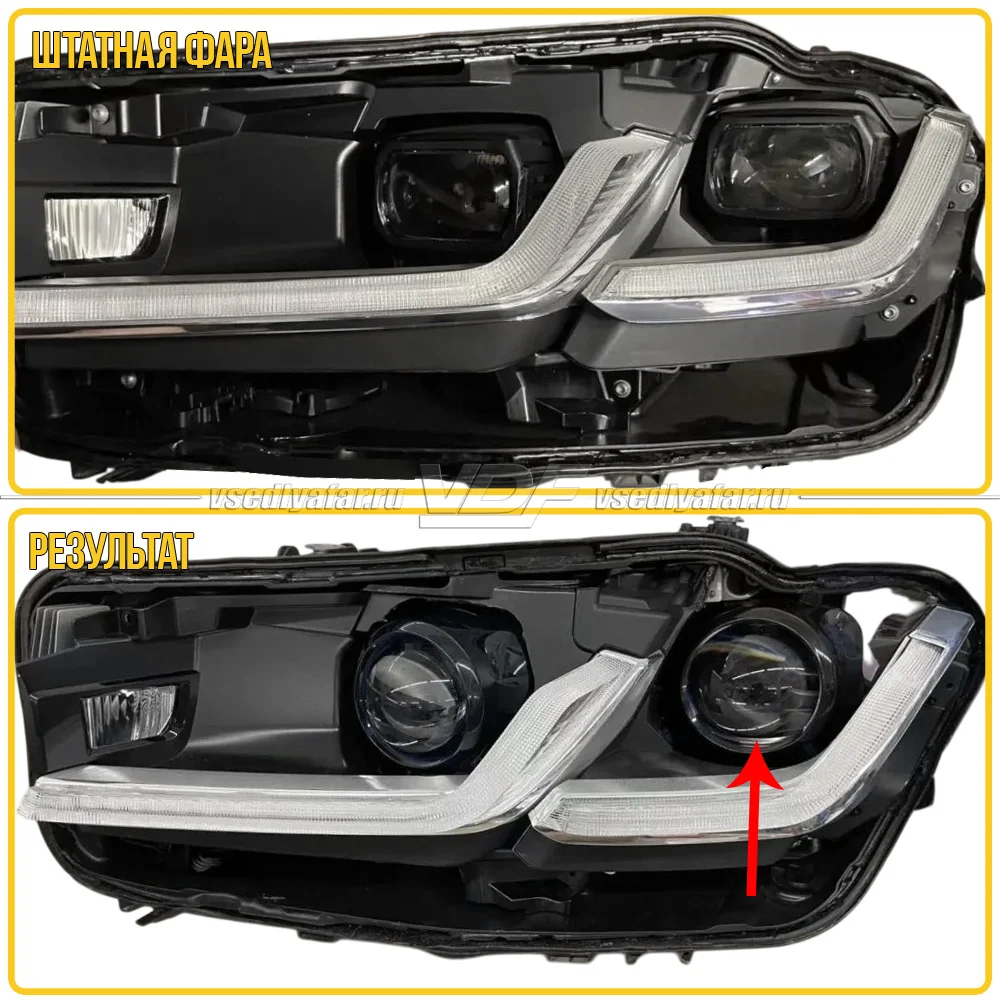 Рамки для замены линз в фарах BMW 5 G30/31 2020-2024 БС