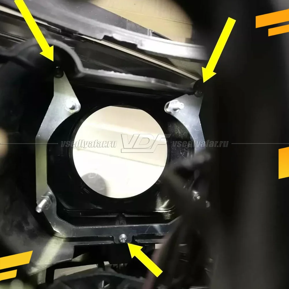 Рамки для замены линз в фарах BMW X6 F16 2014-2020 для установки 2-го модуля вместо декоративной заглушки