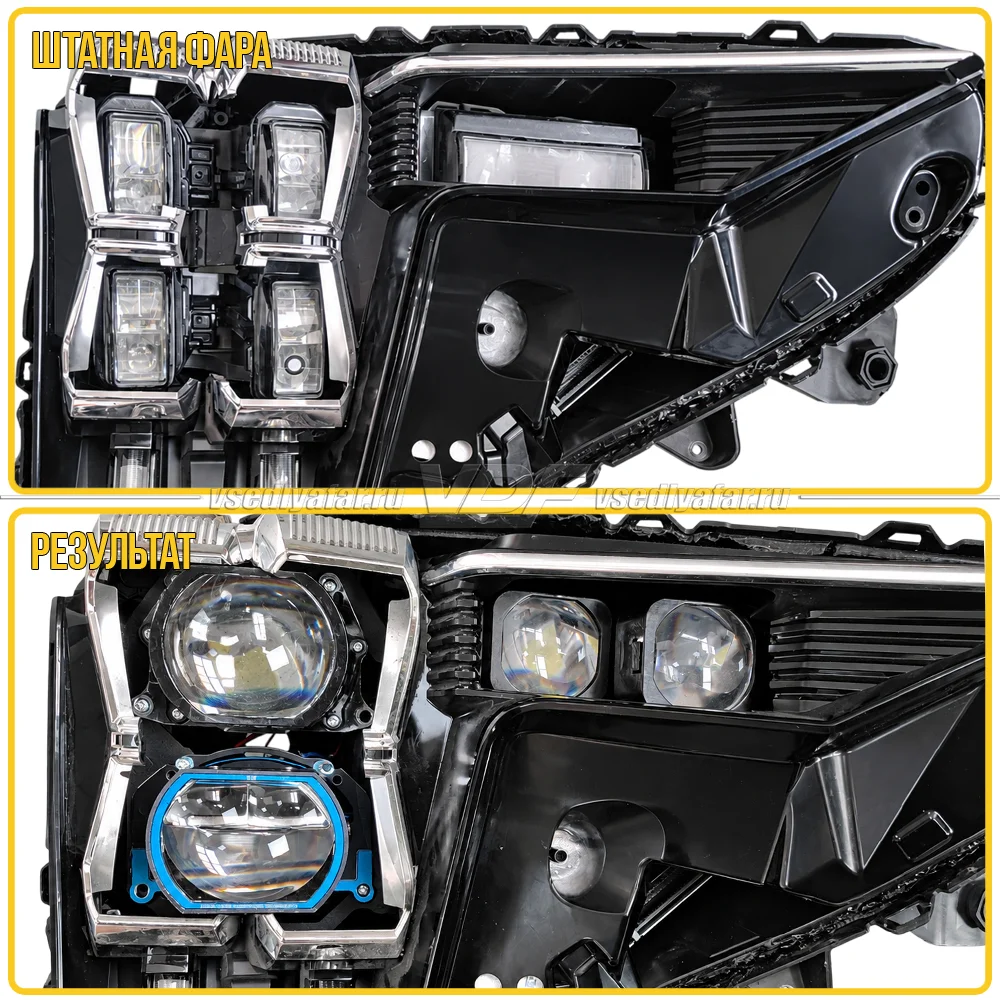 Рамки для замены линз в фарах GAC GS8 2021-2026 фары Без шторок Hella 3R + 4 matrix