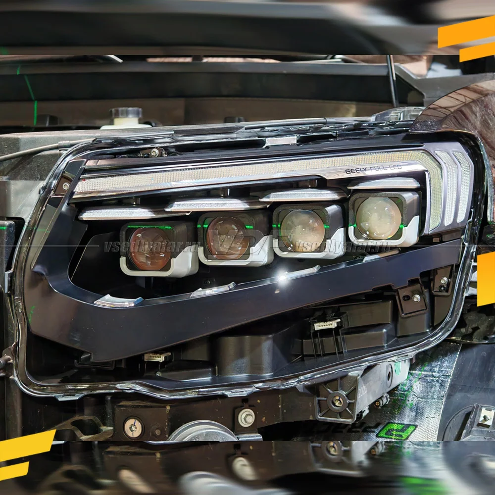 Рамки для установки линз в фары Geely Tugella FY11 2019-2024 Рефлектор Тип 3
