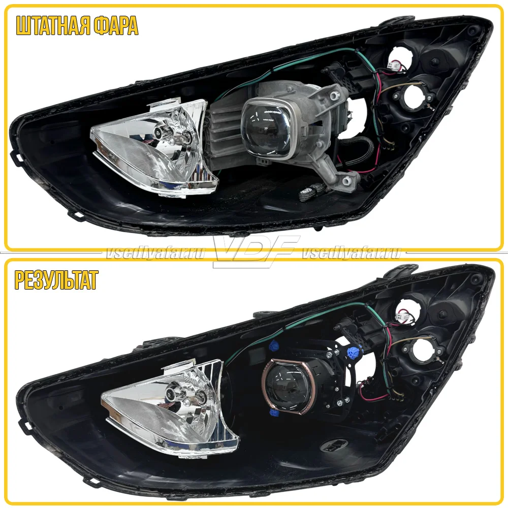 Рамки для замены линз в фарах Hyundai Santa Fe 2012-2016