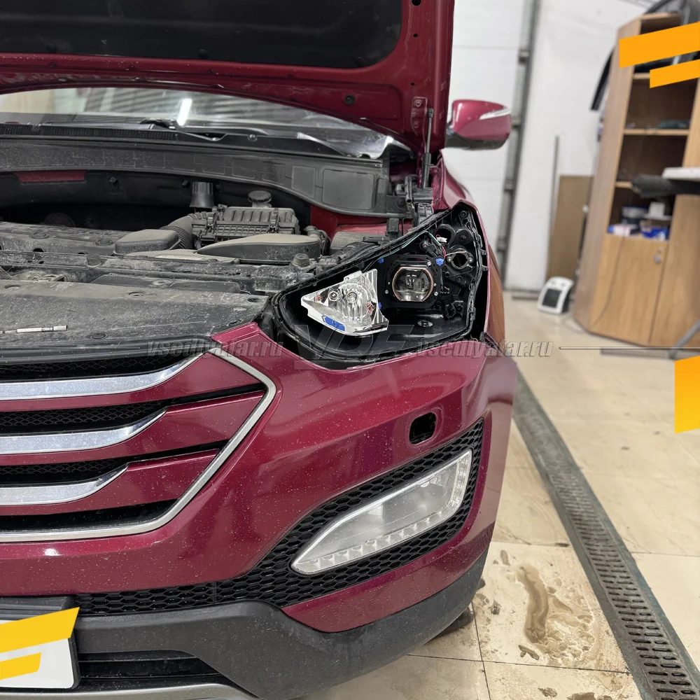 Рамки для замены линз в фарах Hyundai Santa Fe 2012-2016