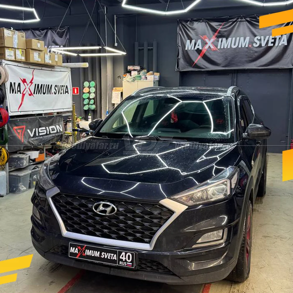 Рамки для замены линз в фарах Hyundai Tucson 2018-2021 Галоген
