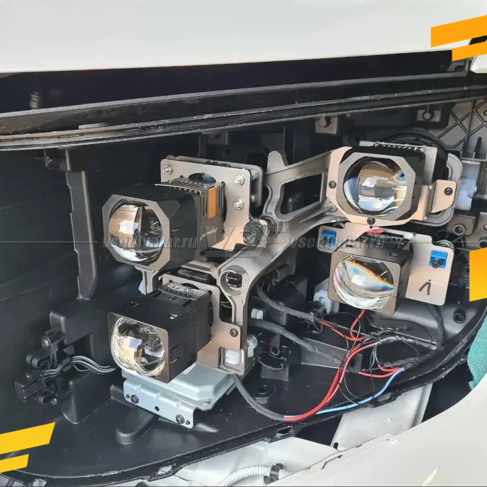 Рамки для замены линз в фарах Kia Mohave 2019-2025 - 4 Matrix Kit