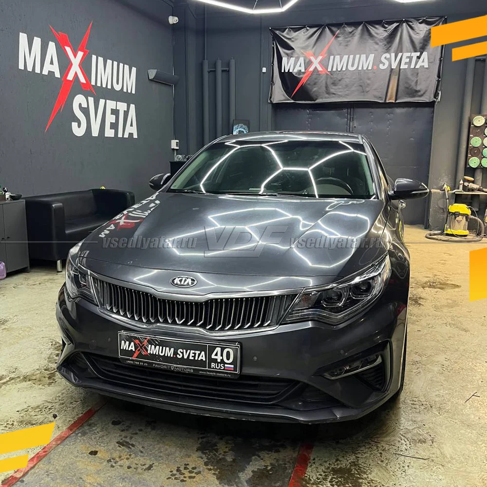 Рамки для замены линз в фарах Kia Optima 2018-2020 LED Дальний свет