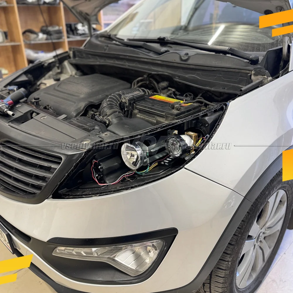 Рамки для замены линз в фарах Kia Sportage 2010-2016 Галоген Тип 2