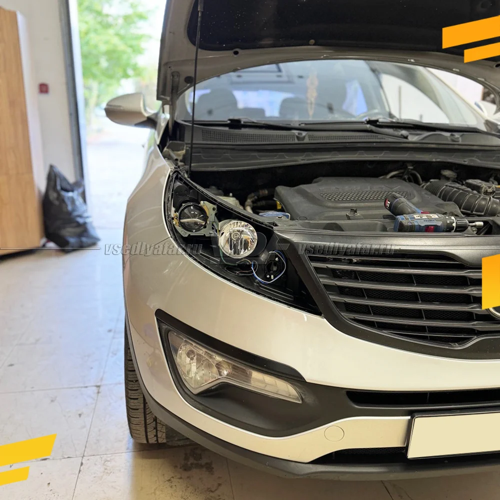 Рамки для замены линз в фарах Kia Sportage 2010-2016 Галоген Тип 2