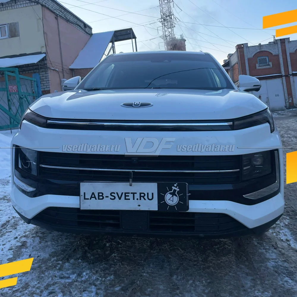 Рамки для замены линз в фарах Москвич 3 2022-2024 LED