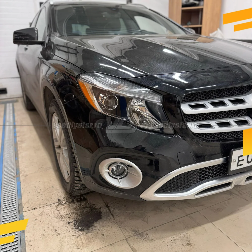 Рамки для установки линз в фары Mercedes GLA 2013-2017 Галоген