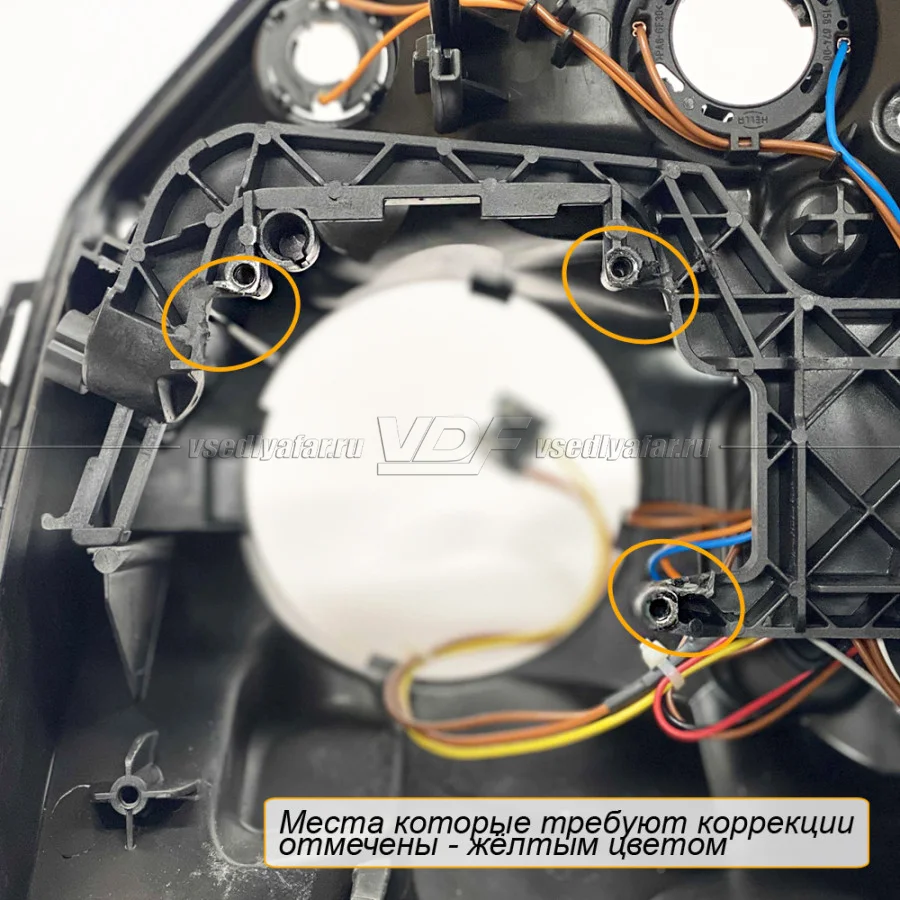 Рамки для замены линз в фарах Mercedes GLK X204 2008-2012 Галоген