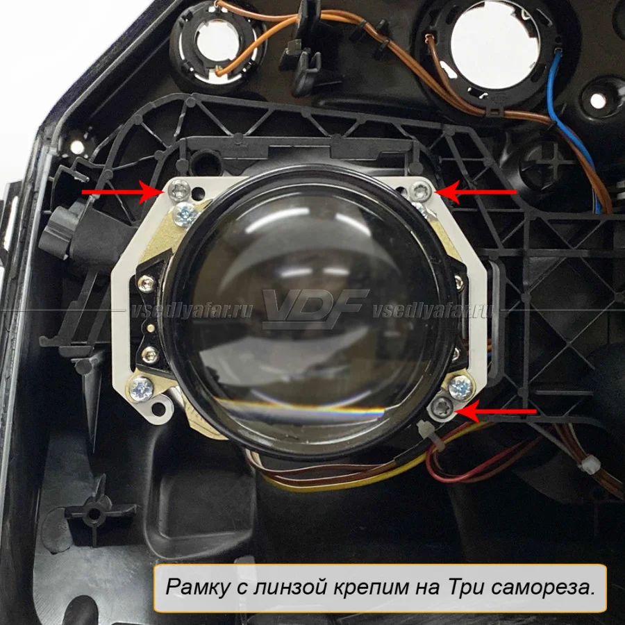 Рамки для замены линз в фарах Mercedes GLK X204 2008-2012 Галоген