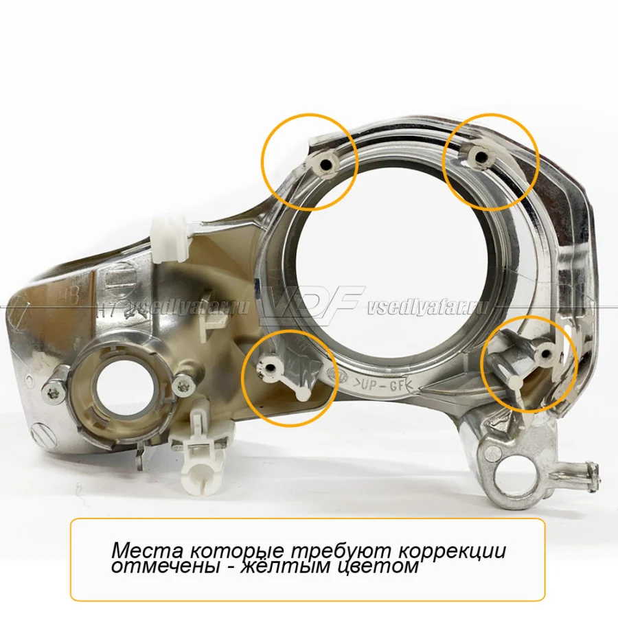 Рамки для замены линз в фарах Nissan Qashqai J10 2010-2013