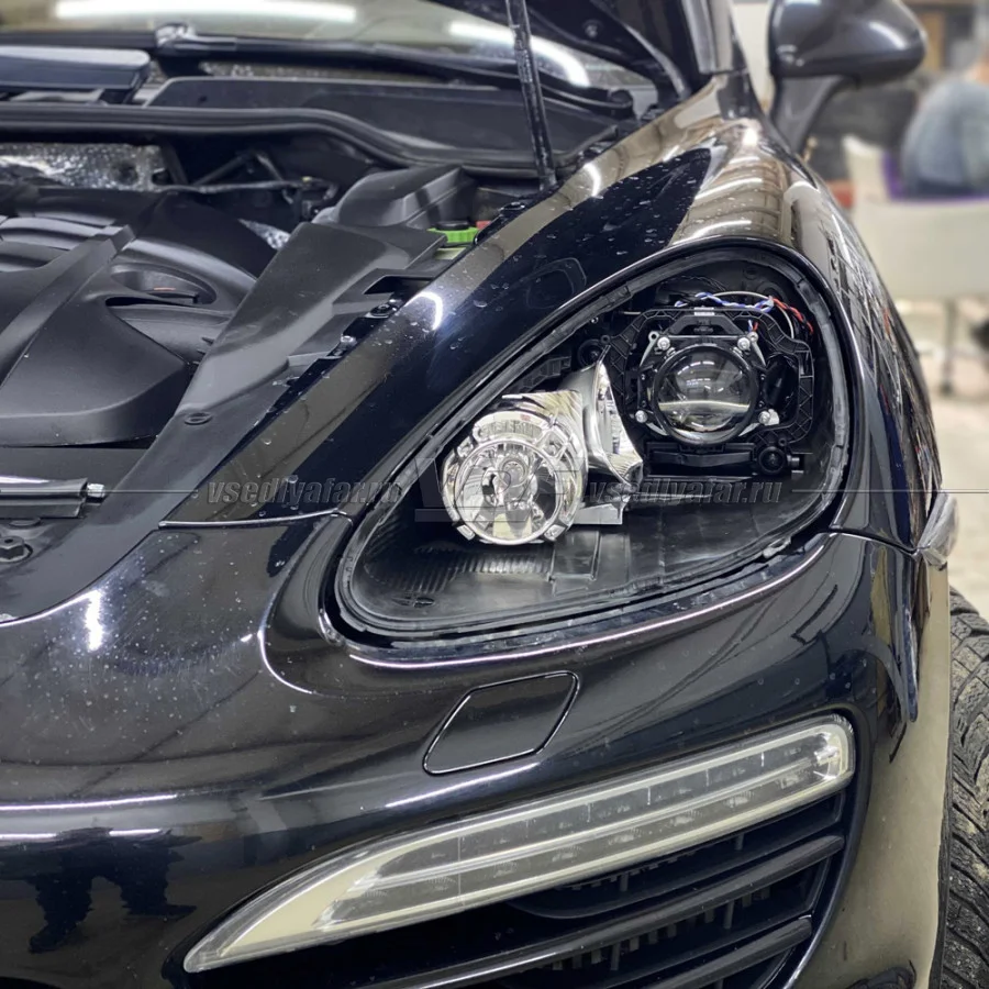 Рамки для замены линз в фарах Porsche Cayenne 958 2010-2014