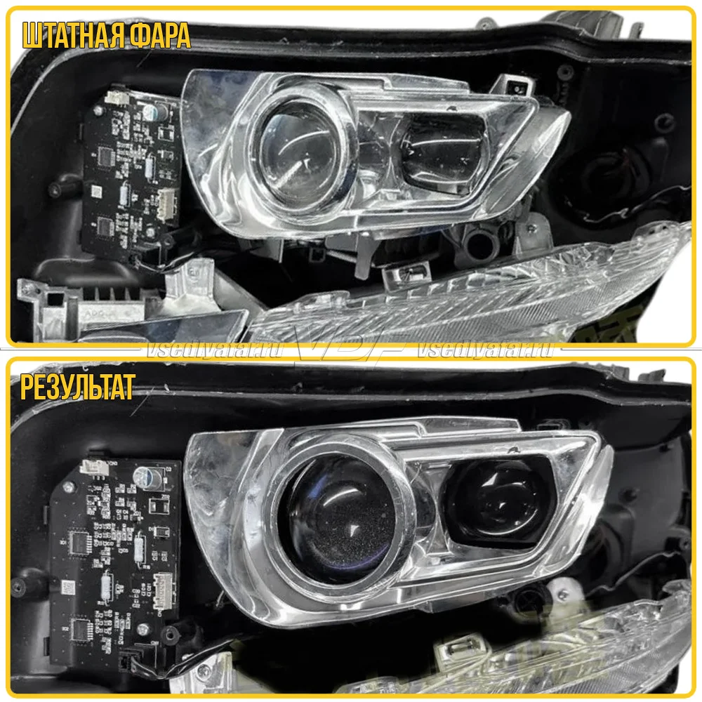 Рамки для замены линз в фарах Toyota Alphard 2015-2018 3,0 + Matrix